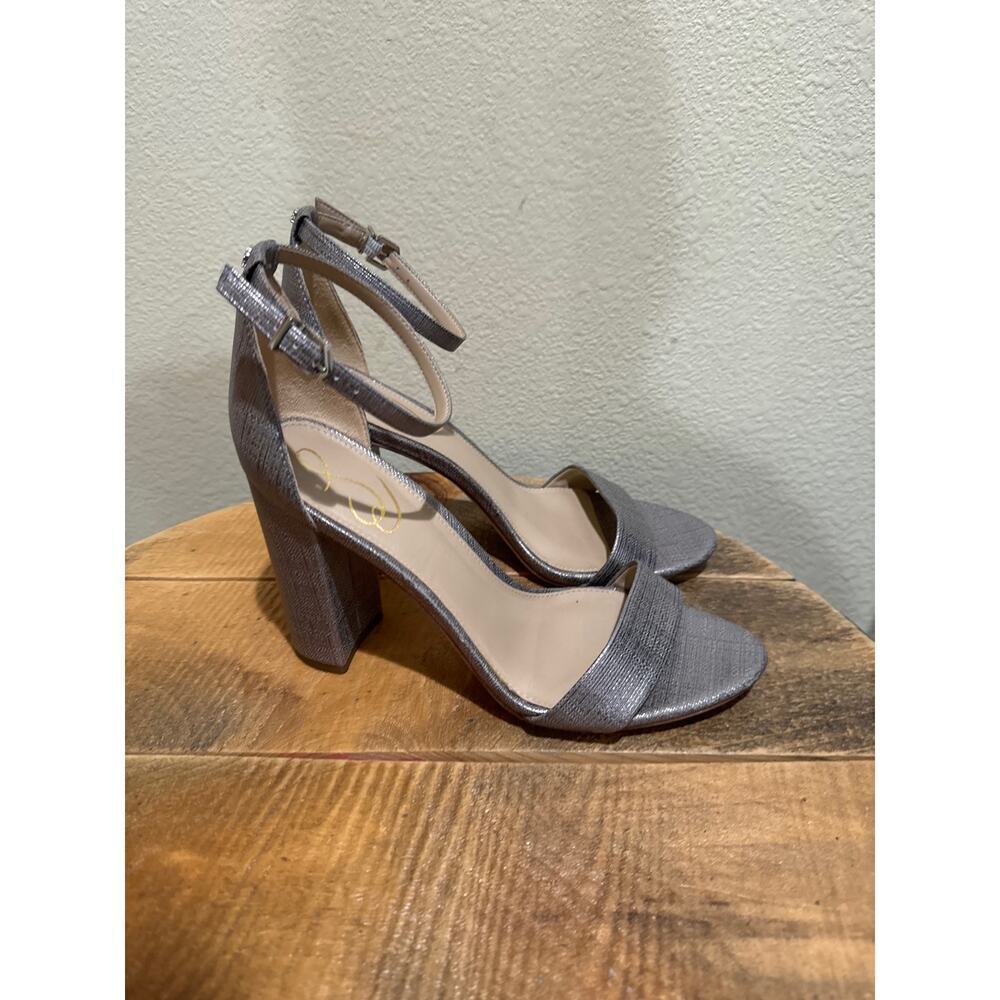 Sam Edelman Yaro Silver Heels size 9